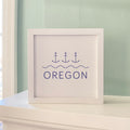 Three Anchors w/ State - Custom Framed Sign