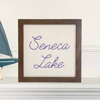 Script Lake Custom - Framed Sign