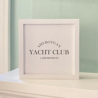 Yacht Club Custom - Framed Sign