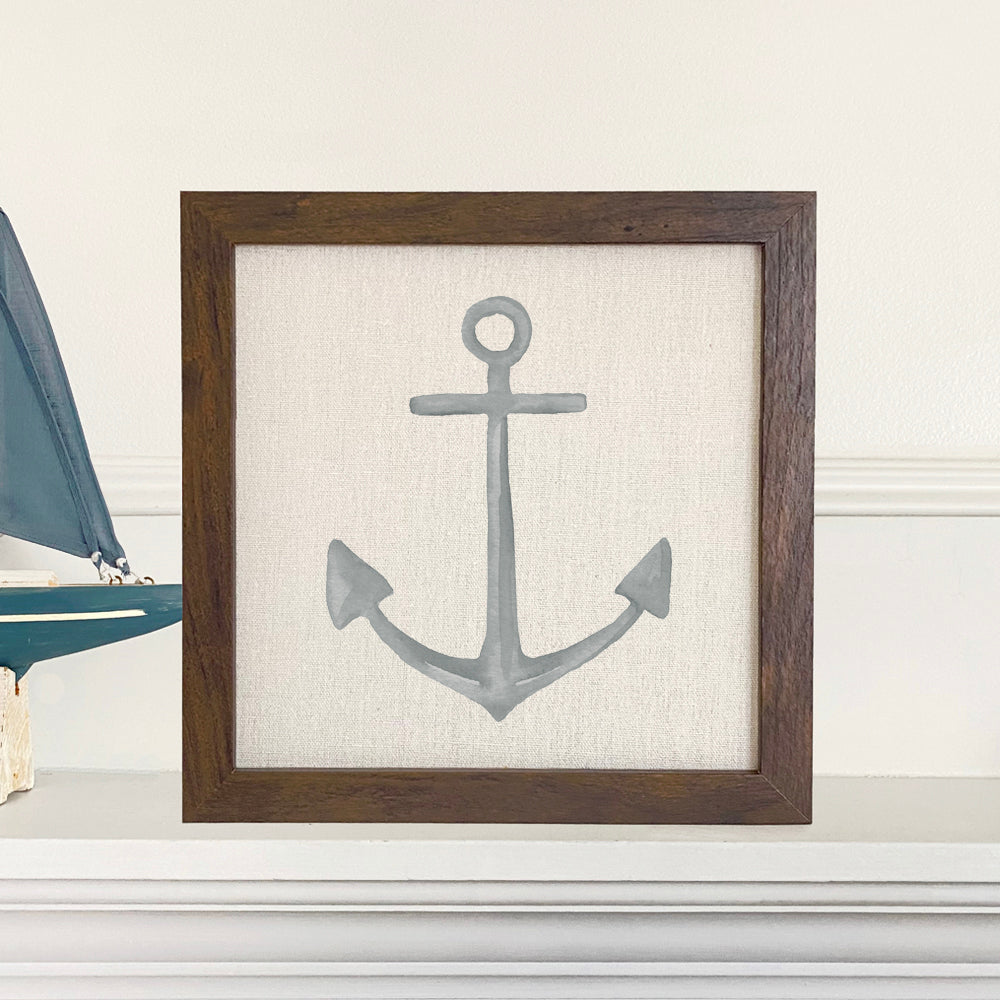 Anchor - Framed Sign