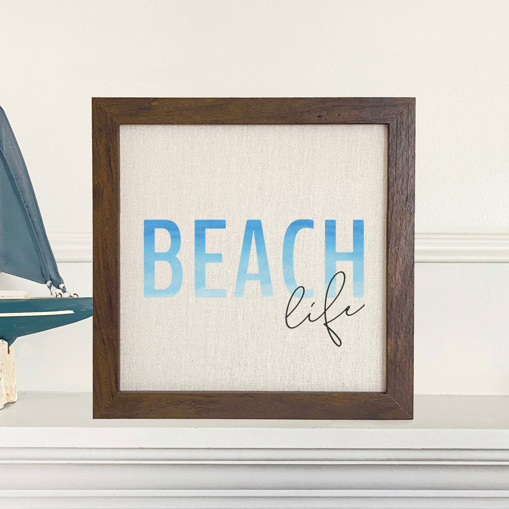 Beach Life - Framed Sign