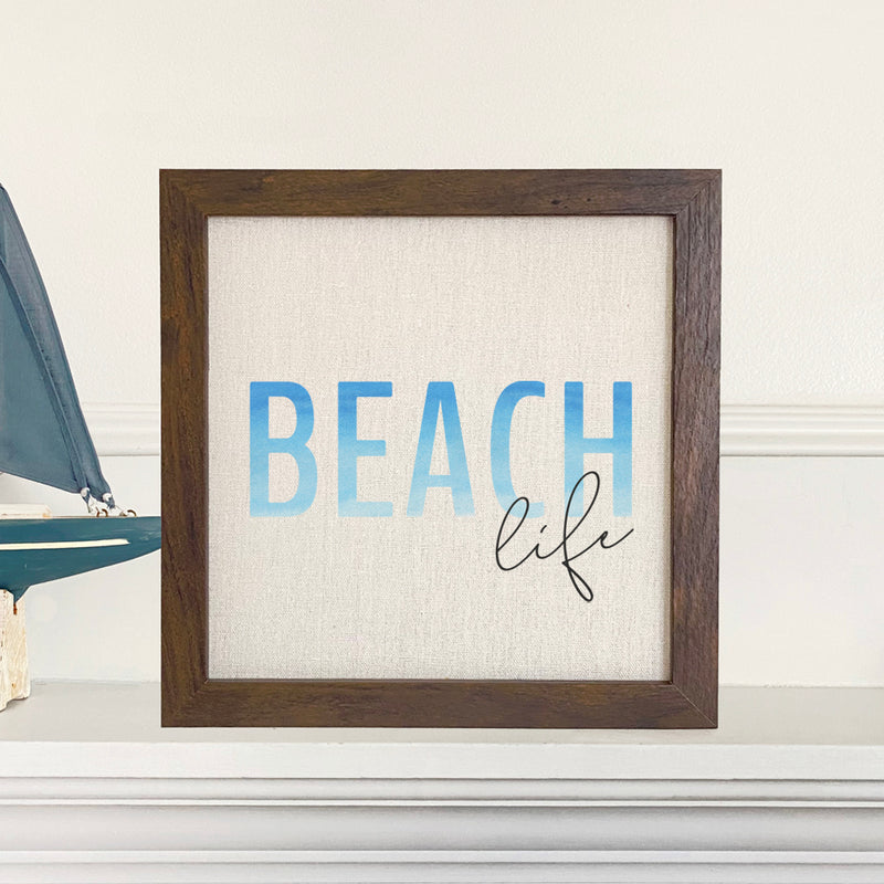 Beach Life - Framed Sign