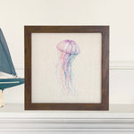 Colorful Jellyfish - Framed Sign