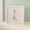 Sketched Lighthouse (Round) - Framed Sign