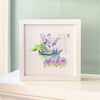 Watercolor Pond Scene (Boat) - Framed Sign