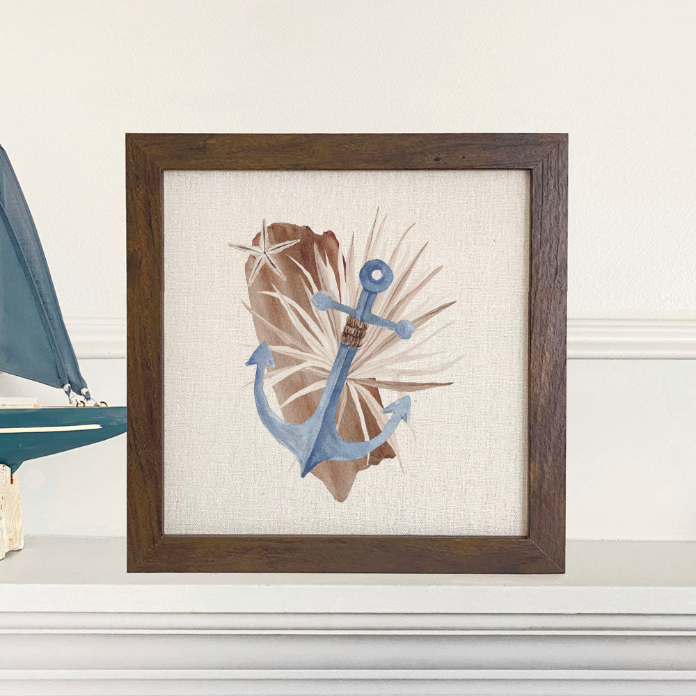Driftwood Anchor - Framed Sign
