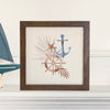 Ship Wheel Anchor - Framed Sign