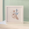 Ship Wheel Anchor - Framed Sign