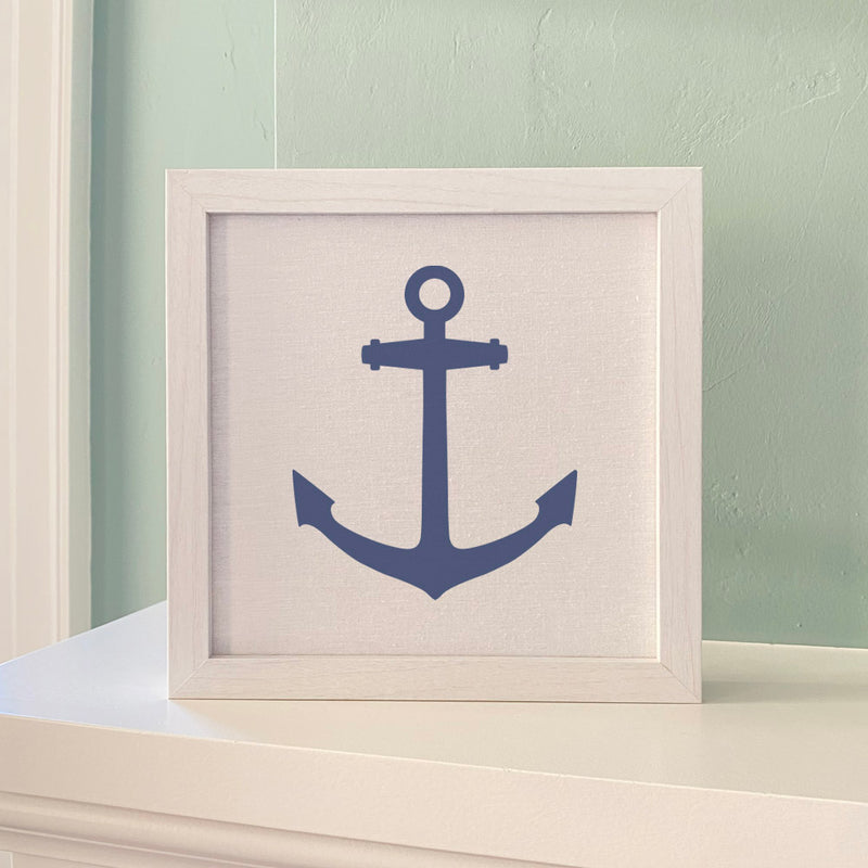 Fisherman's Anchor - Framed Sign