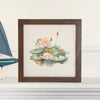 Watercolor Water Lilies - Framed Sign