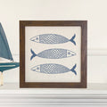 Hand Drawn Sardines - Framed Sign