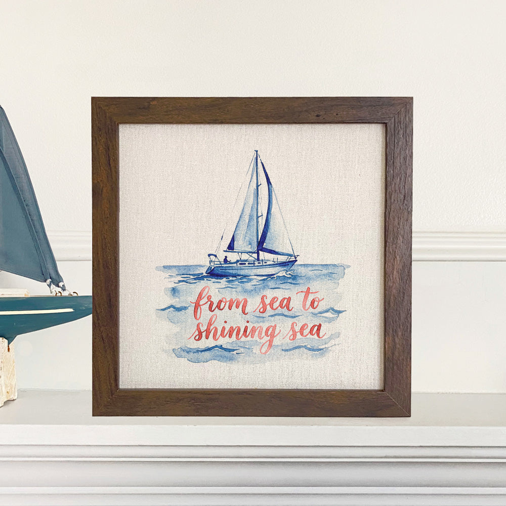 From Sea to Shining Sea - Framed Sign