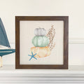 Coastal Pumpkin Stack - Framed Sign