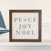 Peace Joy Noel - Framed Sign