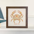 Autumn Leaves Crab - Custom Framed Sign