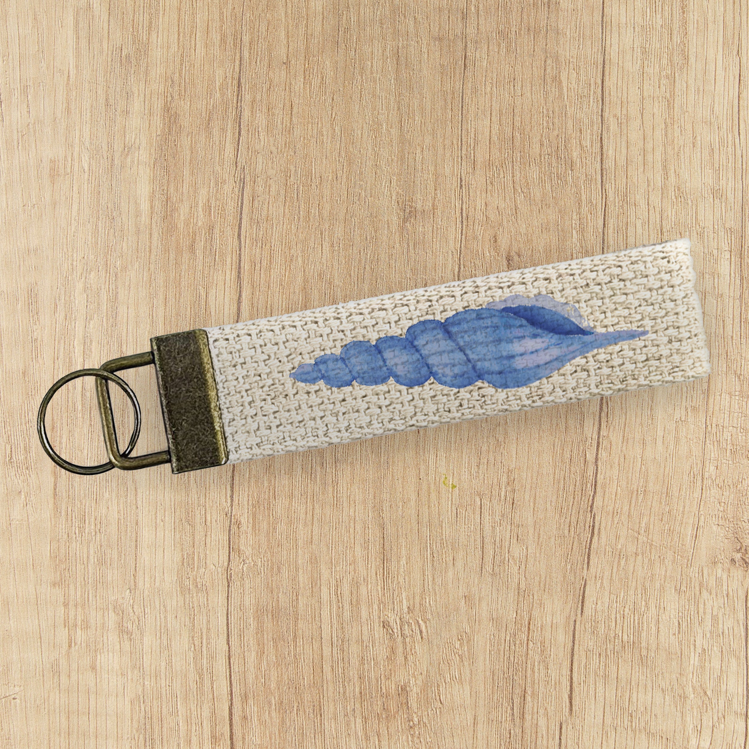 Shells of Glory - Patriotic Canvas Key Fob