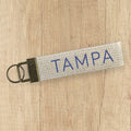 Simple City - Custom Canvas Key Fob