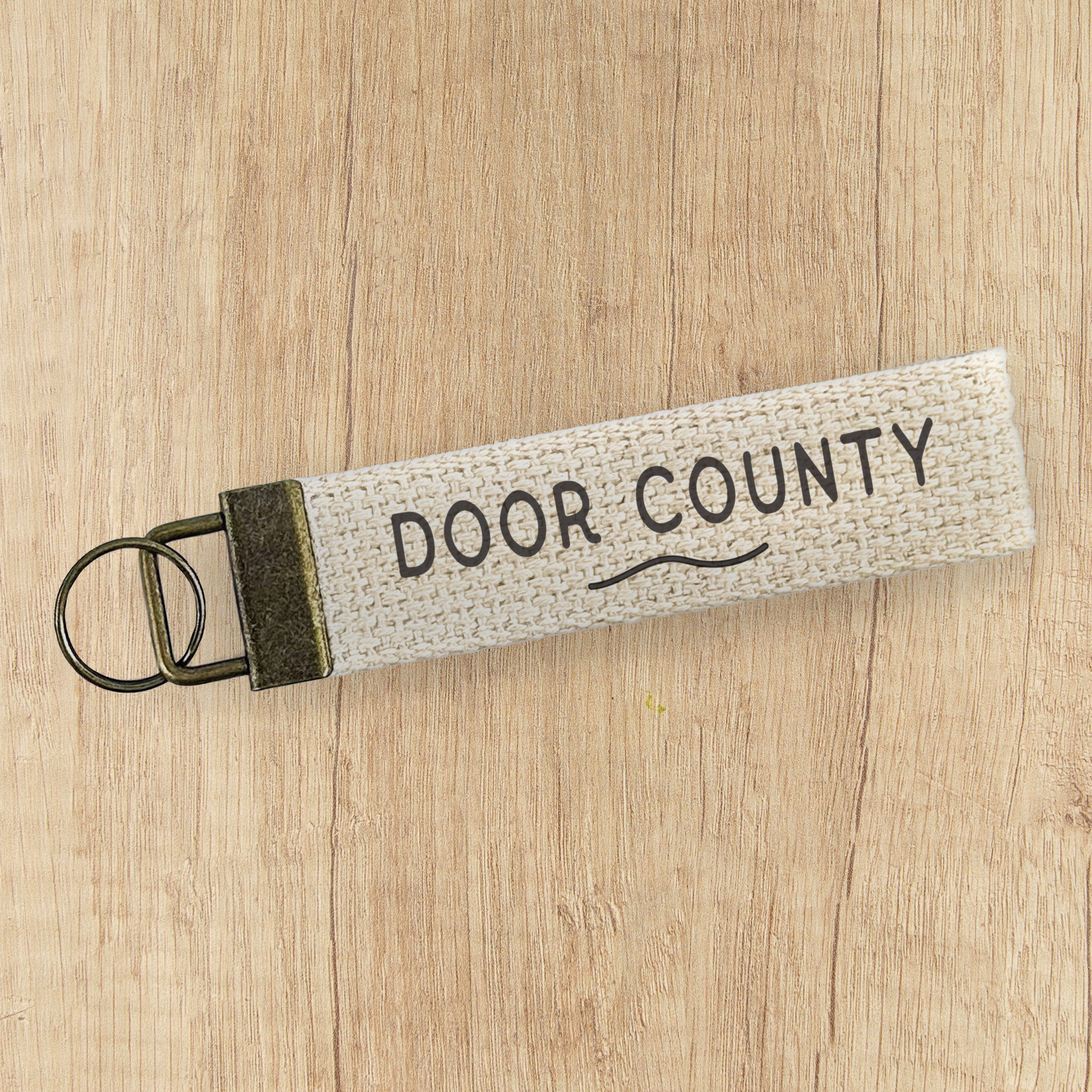 Text Wave - Custom Canvas Key Fob