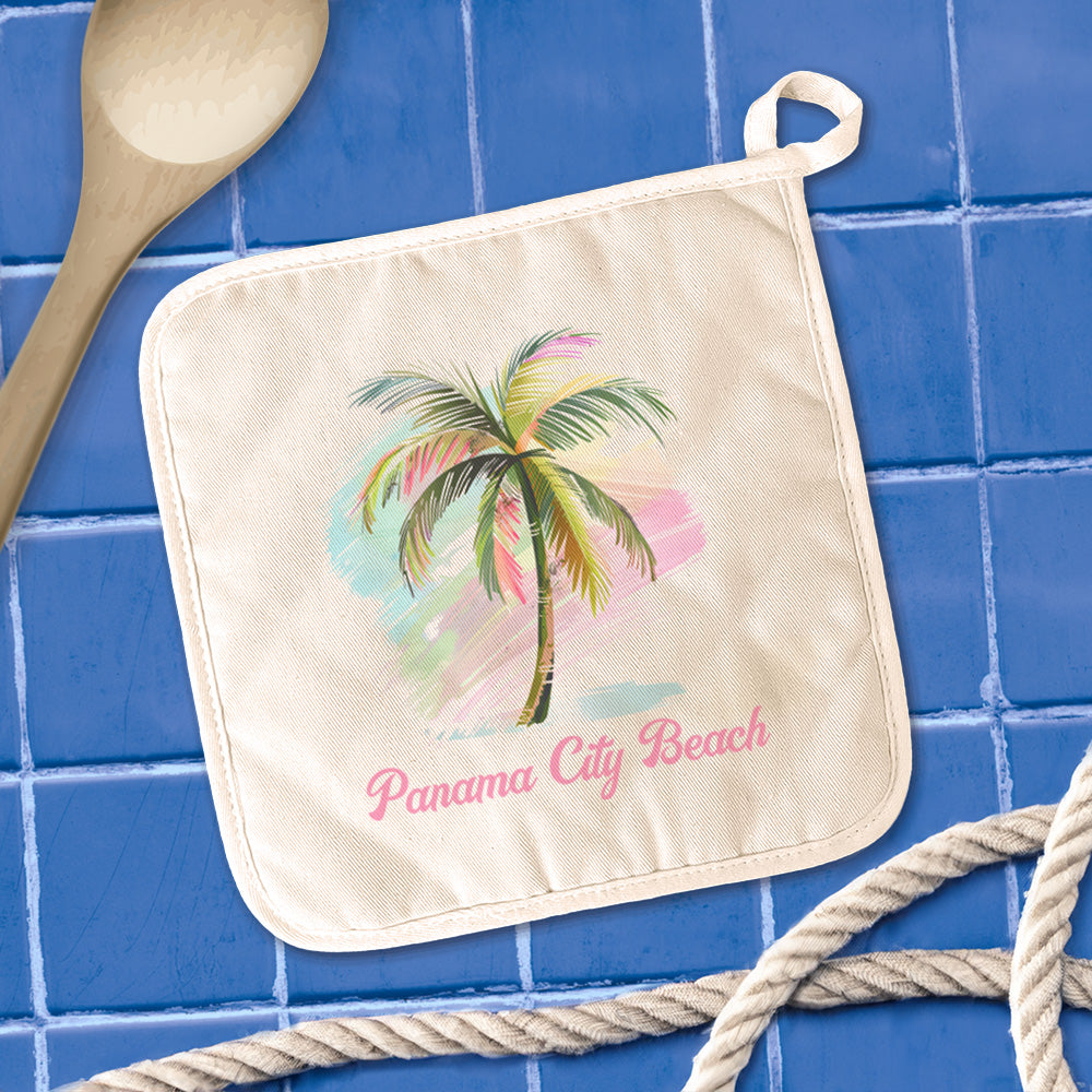 Palm Tree Watercolor - Custom Cotton Pot Holder