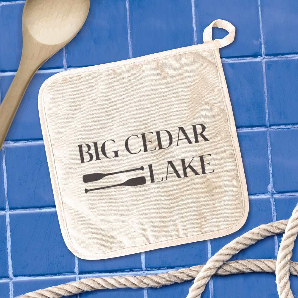 Lake and Paddles - Custom Cotton Pot Holder