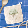 Watercolor Hydrangea Vase - Customizable Cotton Pot Holder