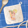 Strawberry Lemonade Watercolor - Cotton Pot Holder