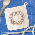 Oyster Wreath - Christmas Customizable Cotton Pot Holder