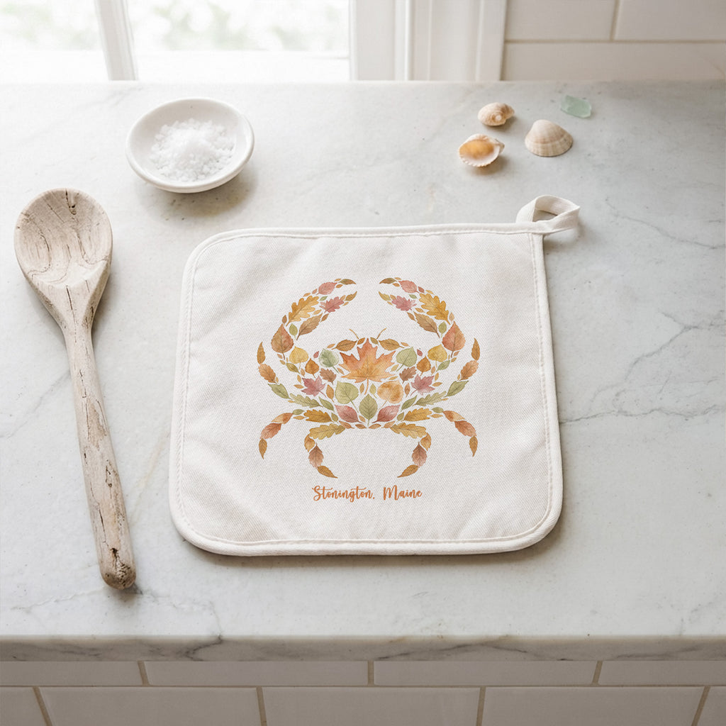 Autumn Leaves Crab - Custom Cotton Pot Holder