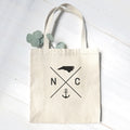 State Abbreviation (Anchor) - Custom Canvas Tote Bag