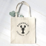 Lobster w/ City and State - Canvas Tote Bag