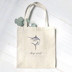 Marlin w/ City, State - Canvas Tote Bag