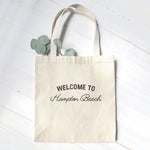 Welcome to Beach Custom - Canvas Tote Bag