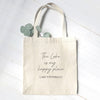 Lake Is My Happy Place - Custom Canvas Tote Bag