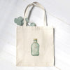 Sea Glass Bottle - Customizable Canvas Tote Bag