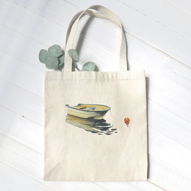 Rowboat on Still Water - Canvas Tote Bag