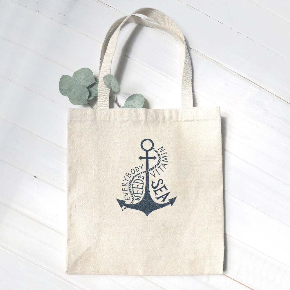 Everyone Needs Vitamin Sea - Canvas Tote Bag