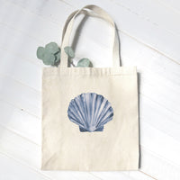 Blue Shell - Customizable Canvas Tote Bag