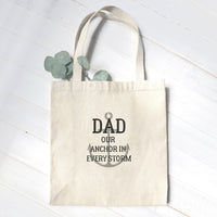 Anchor in Every Storm - Father's Day Canvas Tote Bag