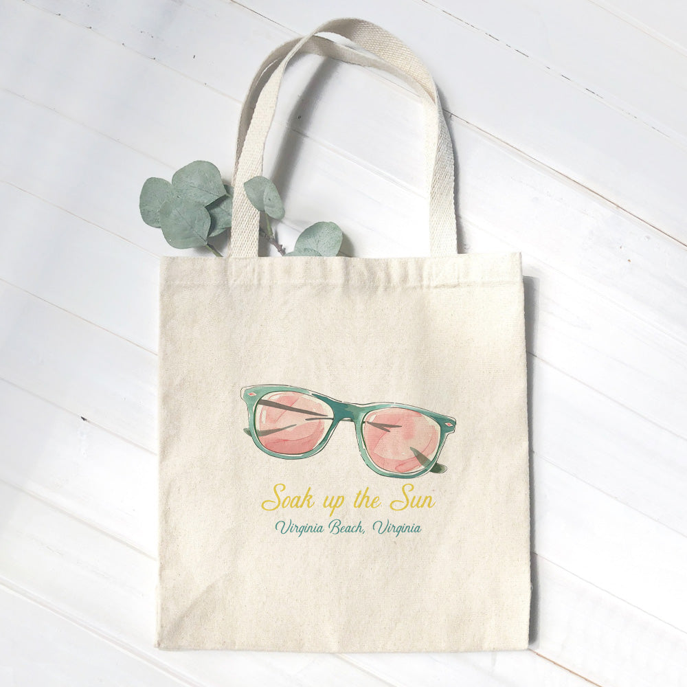 Soak Up The Sun - Custom Canvas Tote Bag