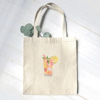 Strawberry Lemonade Watercolor - Canvas Tote Bag
