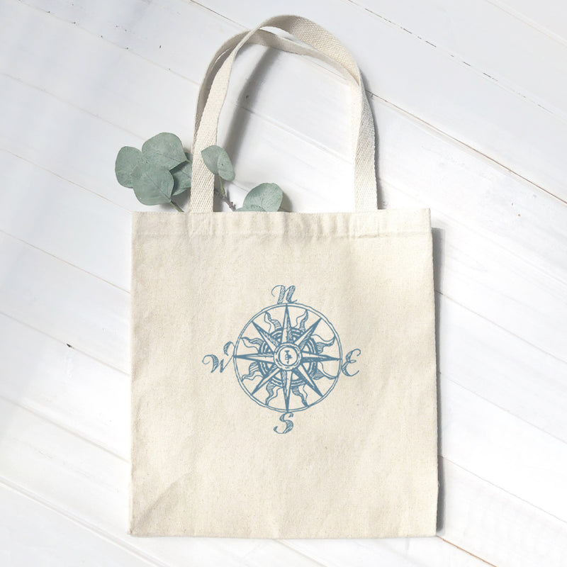 Hand Drawn Compass - Canvas Tote Bag