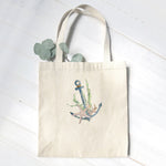 Watercolor Anchor - Canvas Tote Bag