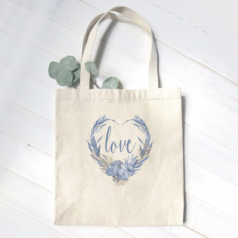 Love Ocean Wreath - Canvas Tote Bag