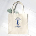 Nautical Rope Framed Lighthouse - Custom Canvas Tote Bag