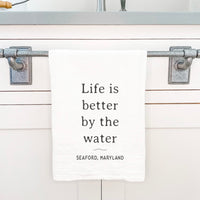 Life is Better - Custom Cotton Tea Towel