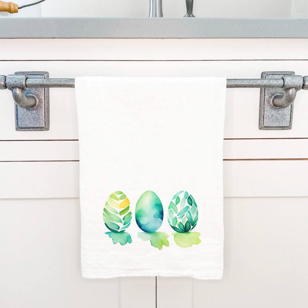 Watercolor Easter Eggs - Cotton Tea Towel
