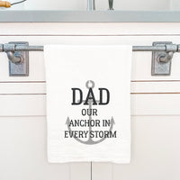 Anchor in Every Storm - Father's Day Cotton Tea Towel