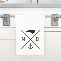 State Abbreviation (Anchor) - Cotton Tea Towel