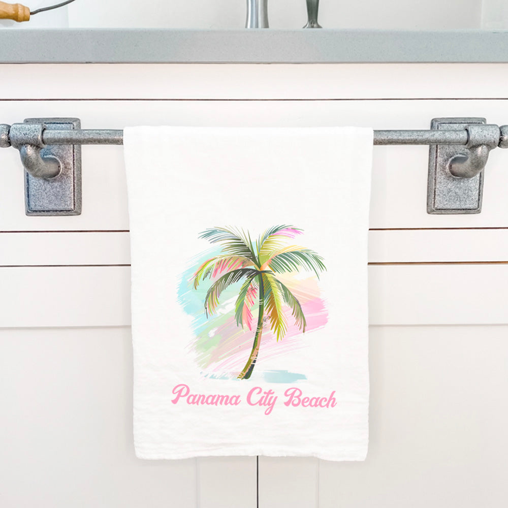 Palm Tree Watercolor - Custom Cotton Tea Towel