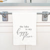 The Lake is My Happy Place - Cotton Tea Towel